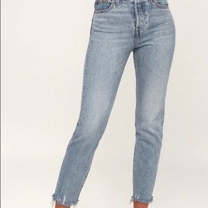 Levi Straus Size 27 Wedgie Fit High Rise Straight Jeans